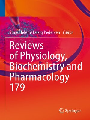 cover image of Reviews of Physiology, Biochemistry and Pharmacology